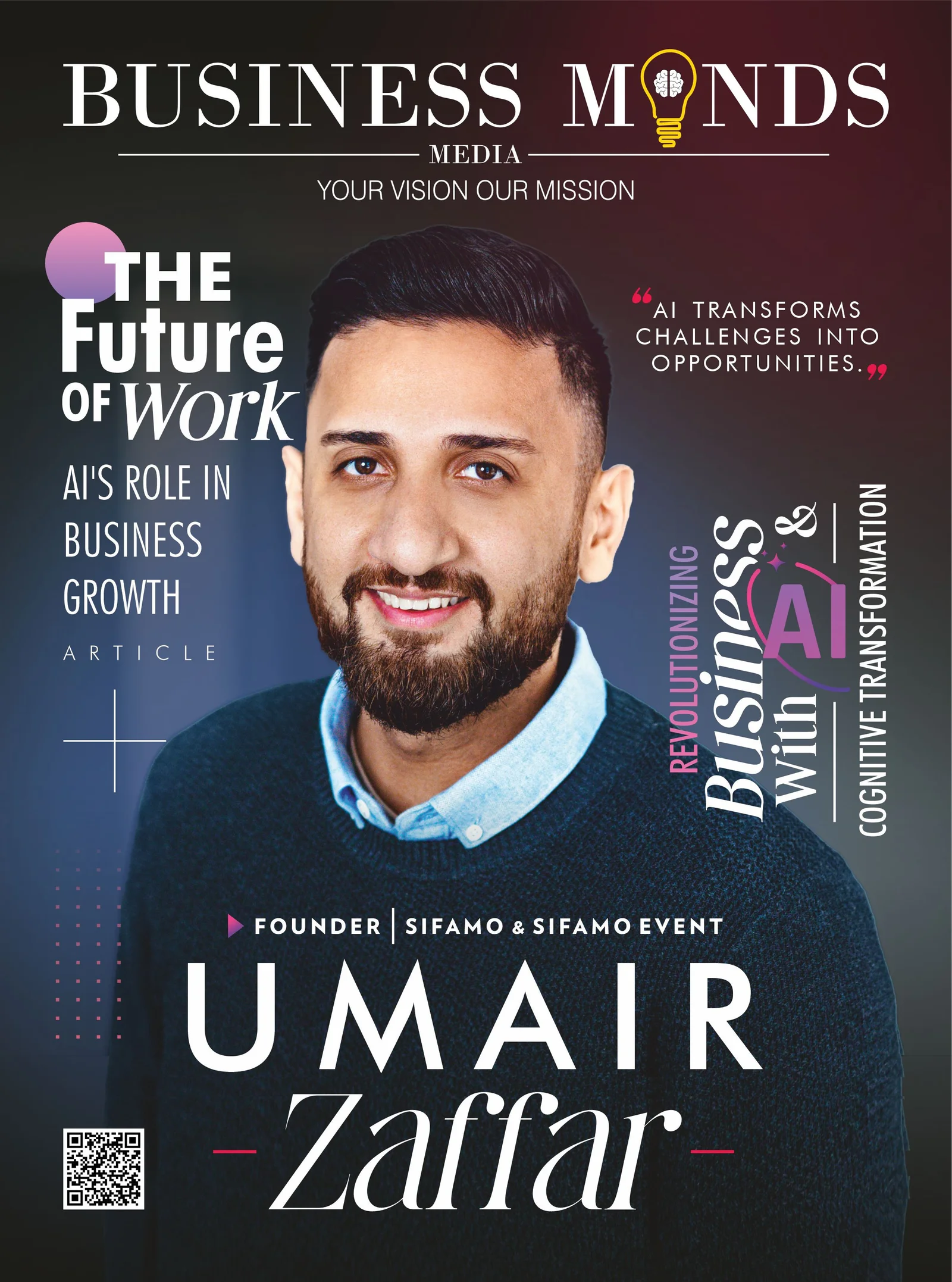 Umair Zaffar: Revolutionizing Business with AI and Cognitive Transformation | Business MInds Media