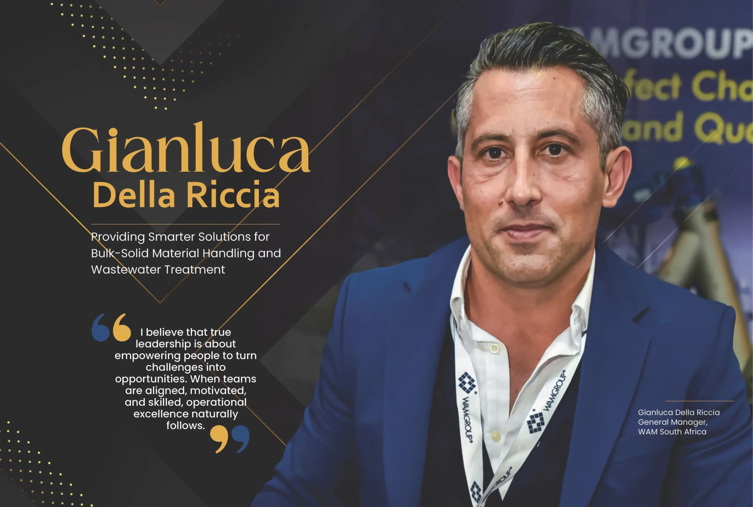Gianluca Della Riccia| | WAM South Africa | Solid Material Handling | Business Minds Media