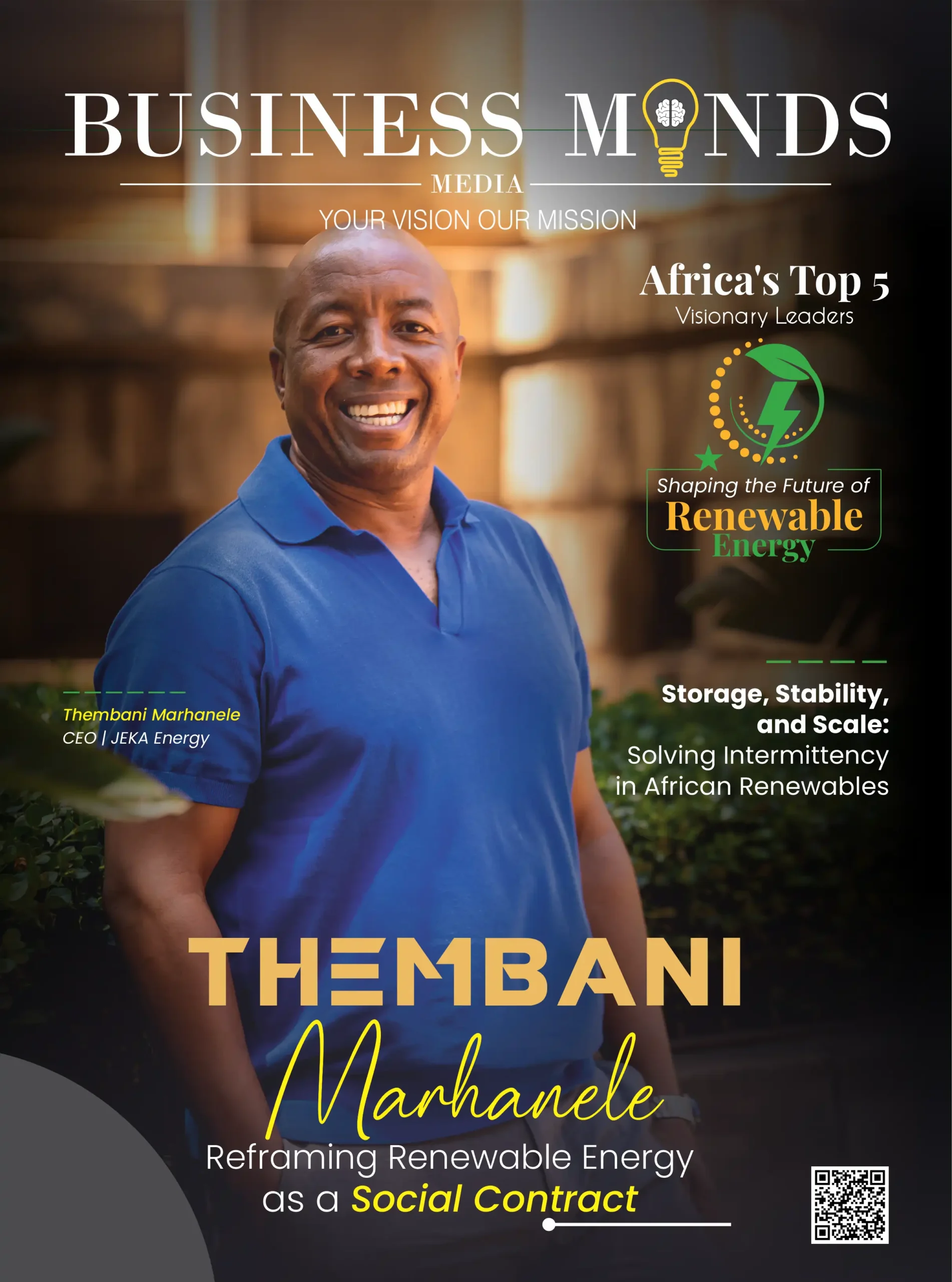 Thembani Marhanele | JEKA Energy | Reframing Renewable Energy | Business Minds Media