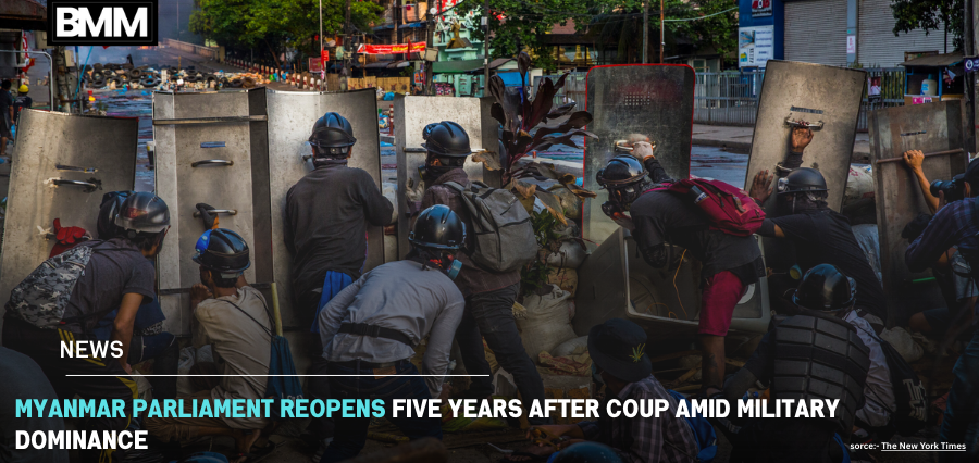 Myanmar Parliament Reopens Five Years After Coup Amid Military Dominance