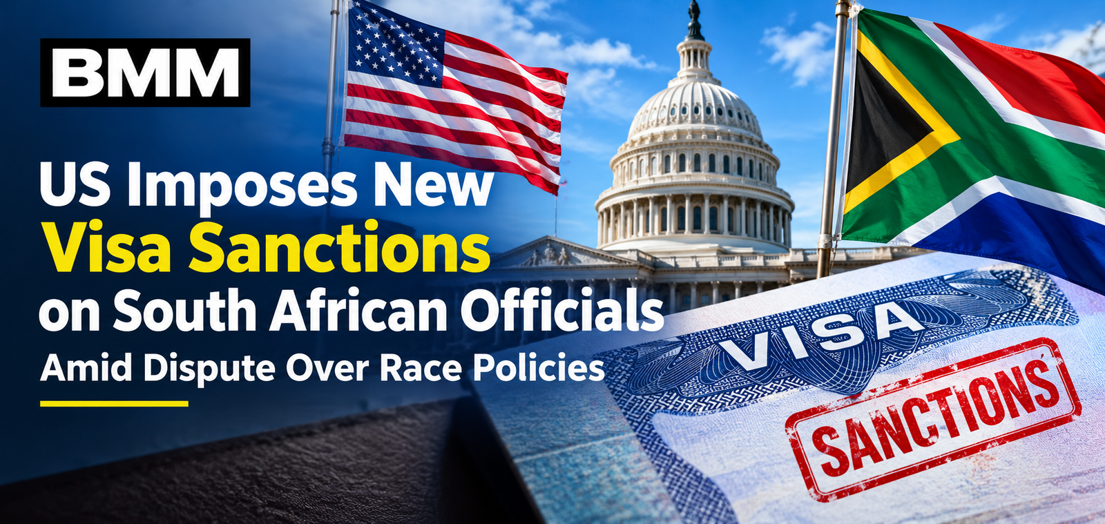 US Imposes New Visa Sanctions on South African