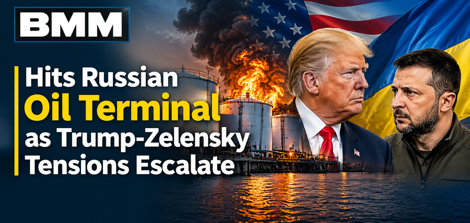 Hits Russian Oil Terminal as Trump
