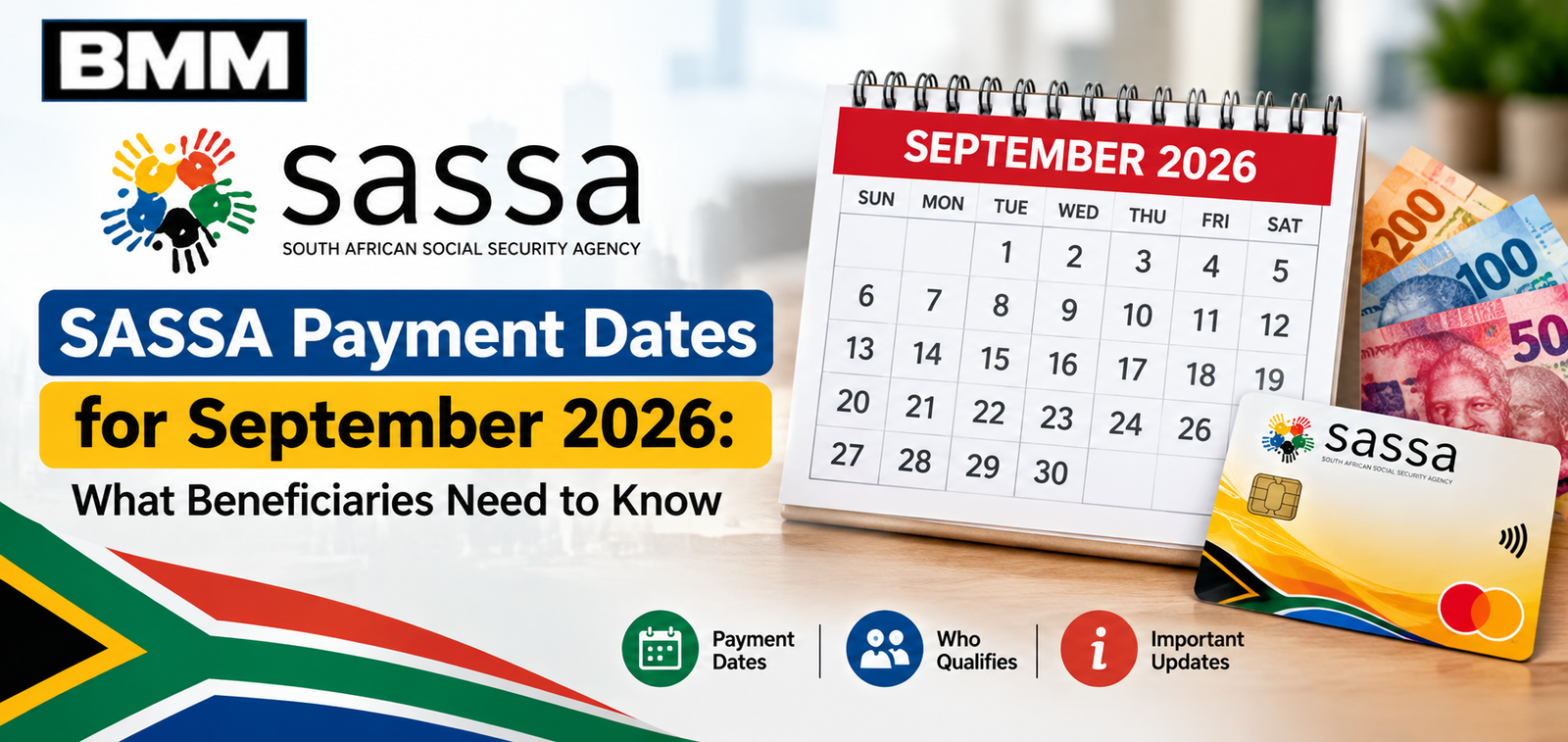 SASSA Payment Dates for September 2026