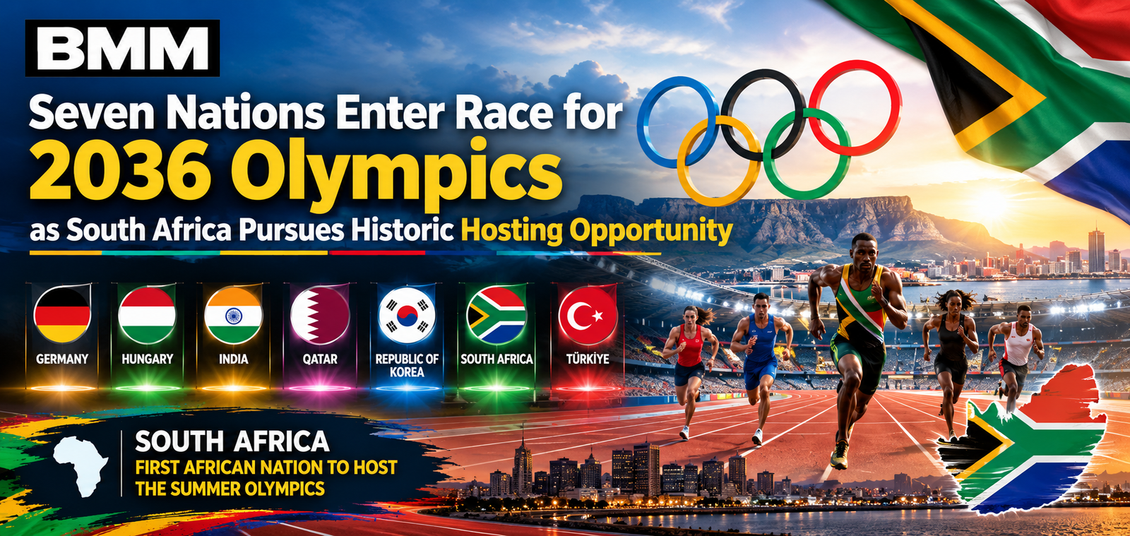 Seven Nations Enter Race for 2036 Olympics as South Africa Pursues Historic Hosting Opportunity