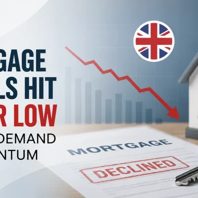 UK Mortgage Approvals Hit Two-Year Low